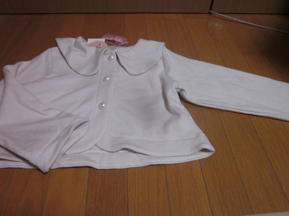 新品☆サンリオキャラクターズ×m petitのマイメロディ裏シャギーカーディガン☆サイズ140拍卖