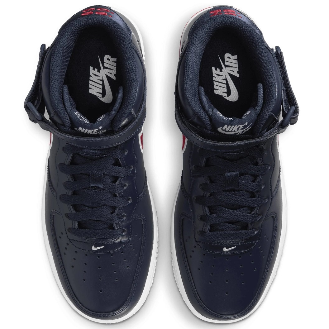 ■ナイキ ウィメンズ エア フォース 1 07 ミッド オブシディアン/レッド 新品 28.5cm US11.5 WMNS AIR FORCE 1 '07 MID FJ0728-400拍卖