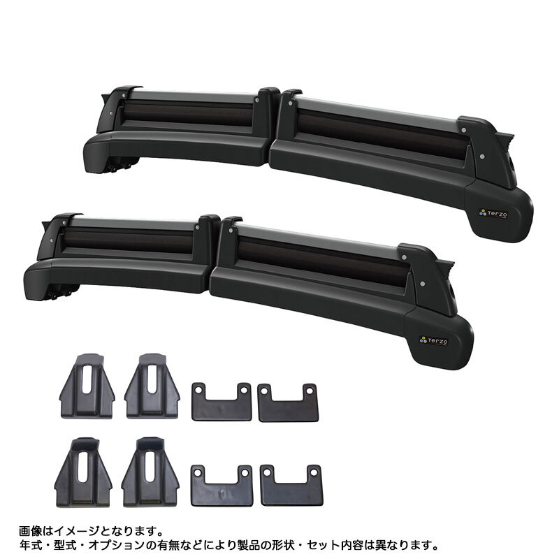スキー スノーボード専用キャリア+ホルダーセット マツダ CX-80 ルーフレール付車 KL3P.KL3R3P.KL5S3P R6.10~ Terzo SS113SR + SR6拍卖