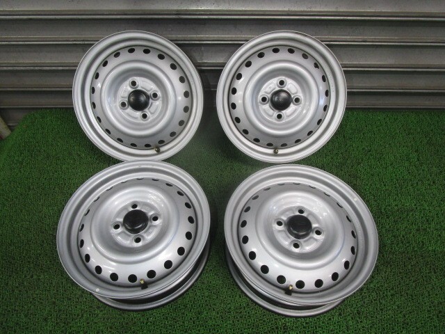 ダイハツ 純正 スチールホイール 14インチ 4.5J PCD100 4穴 4本 シルバー 鉄 ホイール WWW /50610拍卖