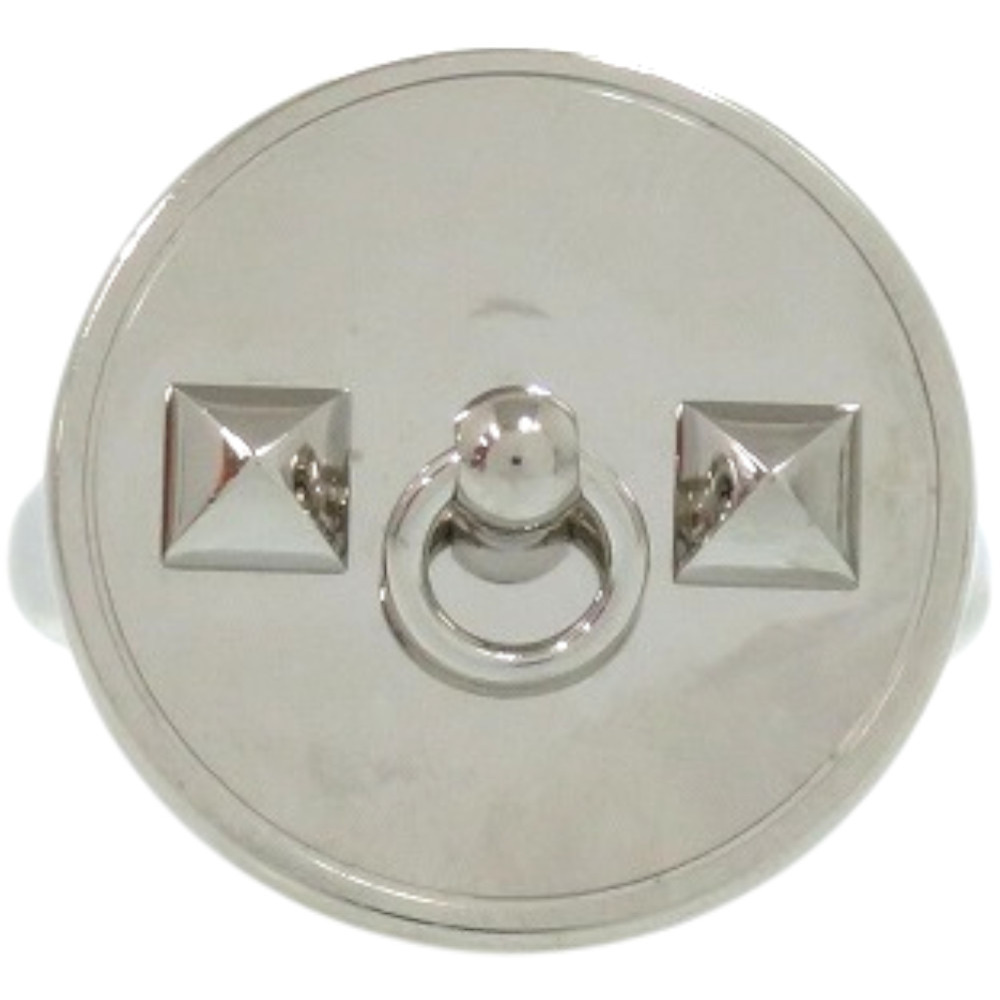 美品 エルメス コリエドシアン メタル シルバー 銀 スカーフリング 0076 HERMES拍卖