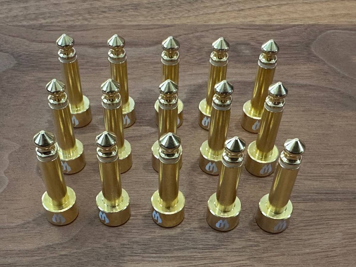 ★Free The Tone★SL-8SPro (Gold) 中古15本セット★ CU-416専用金メッキS型プラグ拍卖