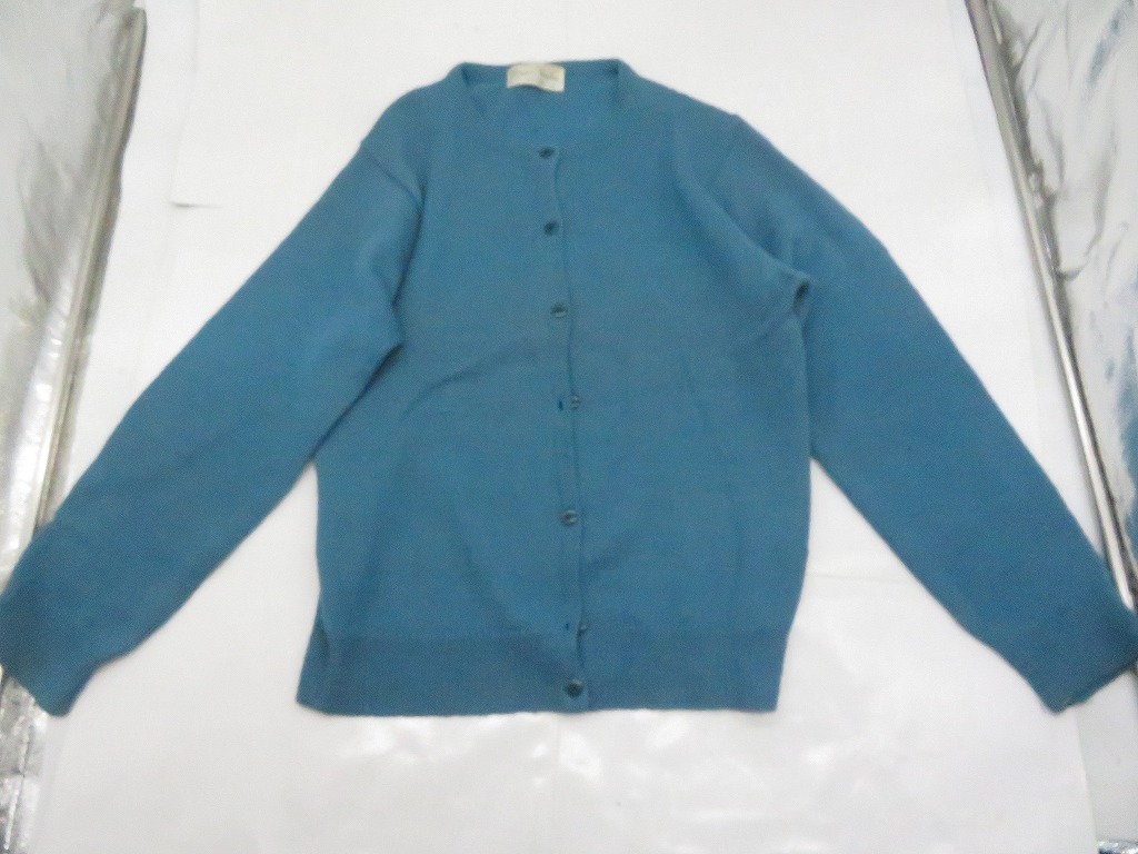 JM452★カーディガン manisa christina ブルー Lサイズ 古着拍卖
