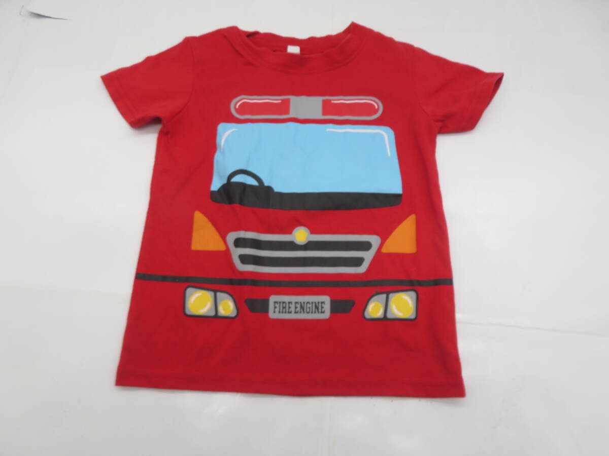 JM445★Tシャツ レッド 子供服 半袖 古着拍卖