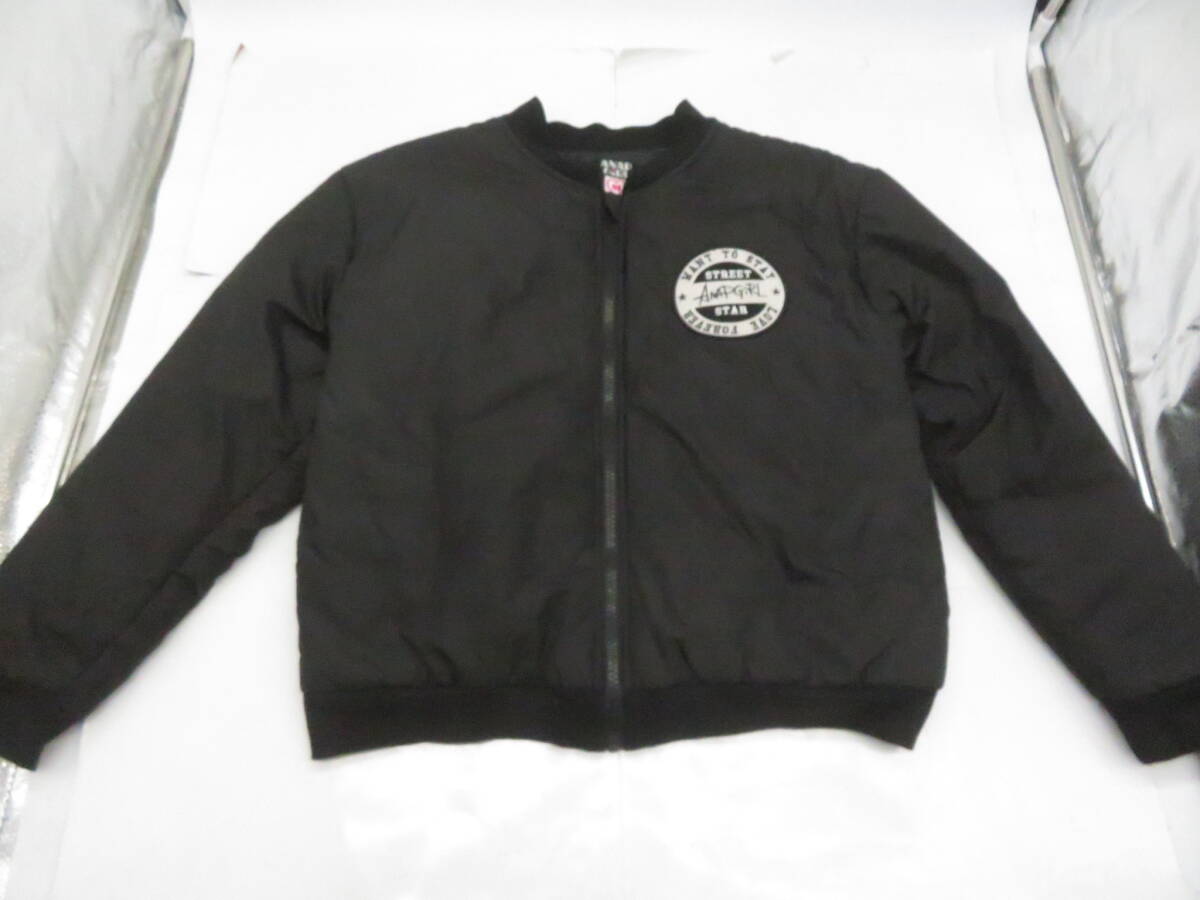 JM462★ANAP GIRL アナップガール ジャケット 子供服 ブラック 古着拍卖