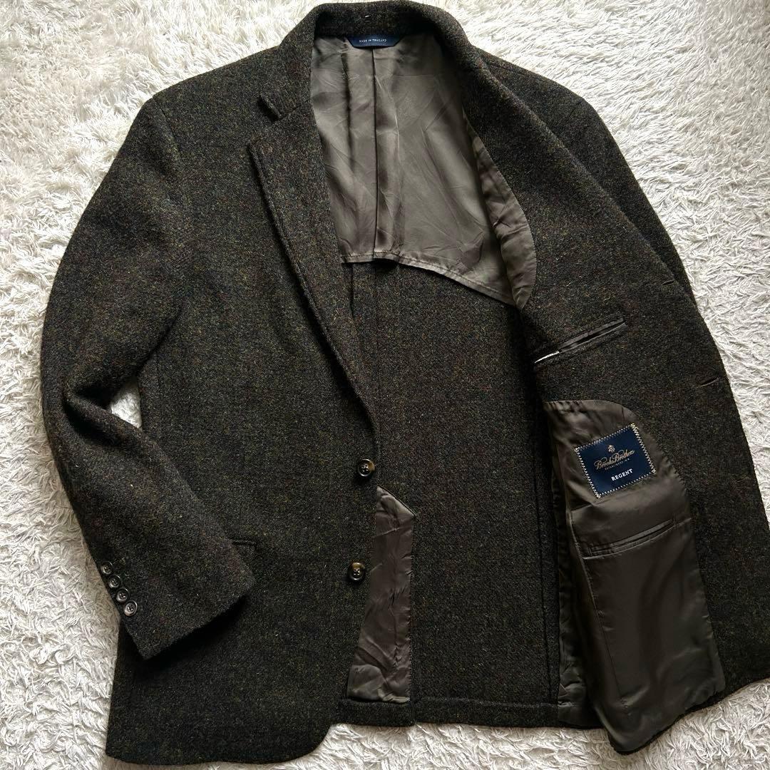 ブルックスブラザーズ ★希少 Lサイズ★ ハリスツイード REGENT リージェント BROOKS BROTHERS テーラード ジャケット Harris Tweed メンズ拍卖