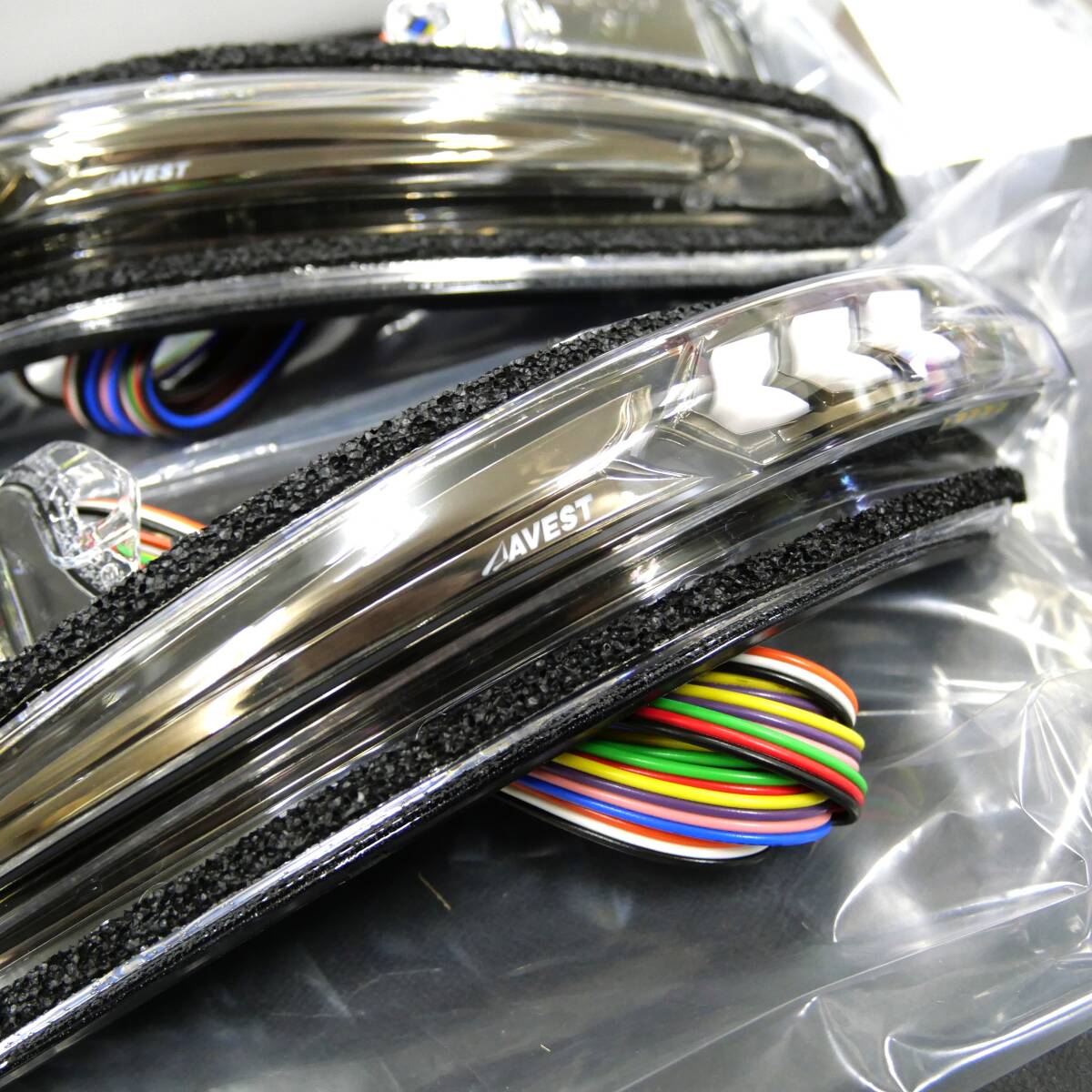 純正風スイッチ付 30ヴェルファイア アルファード30系 LEDドアミラー 流れるウインカー 白ポジ&青ポジション切替★開封品 アベスト NEW!拍卖