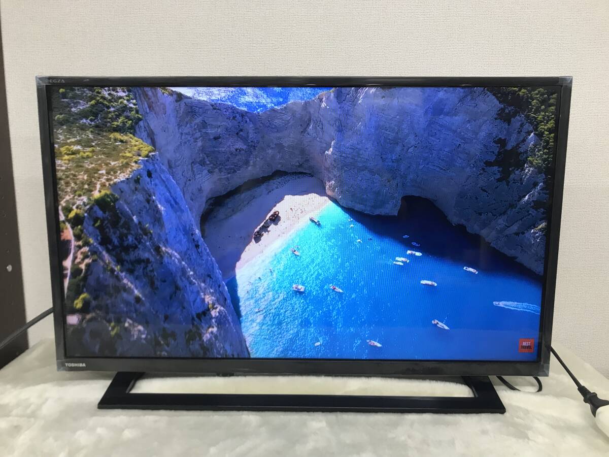 2143 TOSHIBA 東芝 REGZA レグザ 32インチ 液晶テレビ (32S22) ブラック 家電 映像機器 TV 薄型 モニター 地デジ 他拍卖
