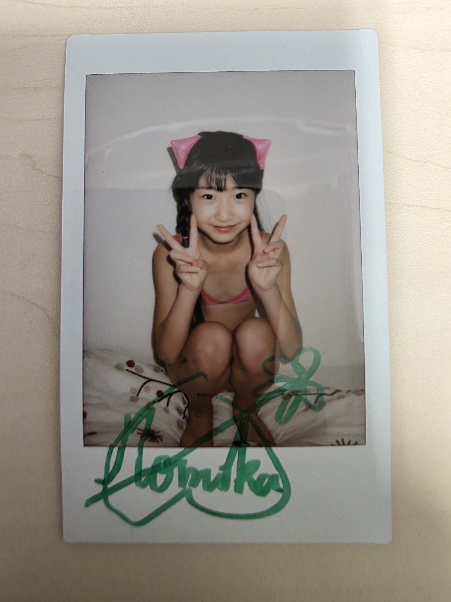 佐々木桃華 直筆サイン入り チェキ おいも屋本舗 ジュニアアイドル拍卖