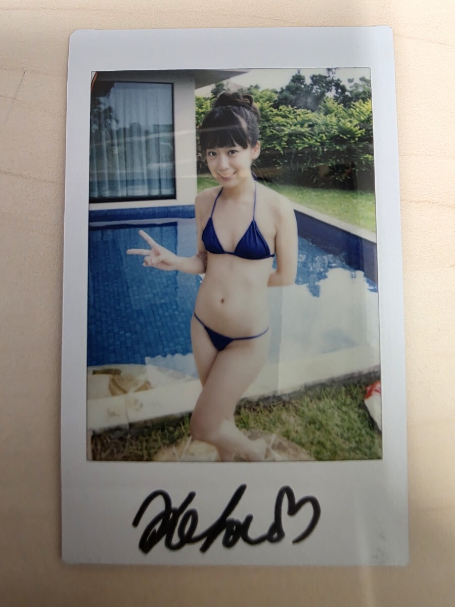 かな? 人物名不明 直筆サイン入り チェキ おいも屋本舗 ジュニアアイドル拍卖