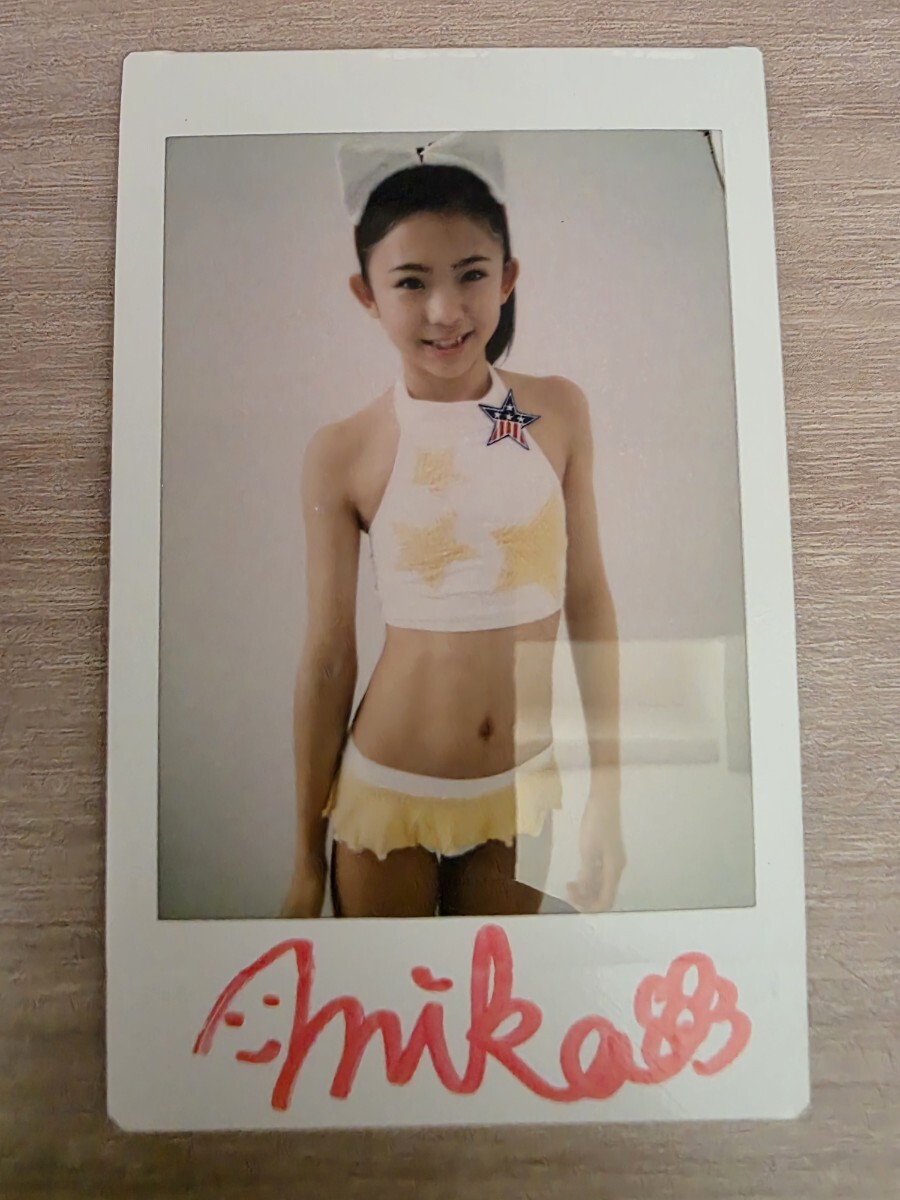 久川美佳 直筆サイン入り チェキ おいも屋本舗 ジュニアアイドル拍卖