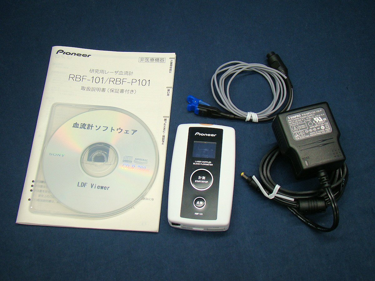 Pioneer MODEL RBF-101 研究用レーザ血流計 非医療機器 パイオニア RBF101 プローブ付き 中古拍卖