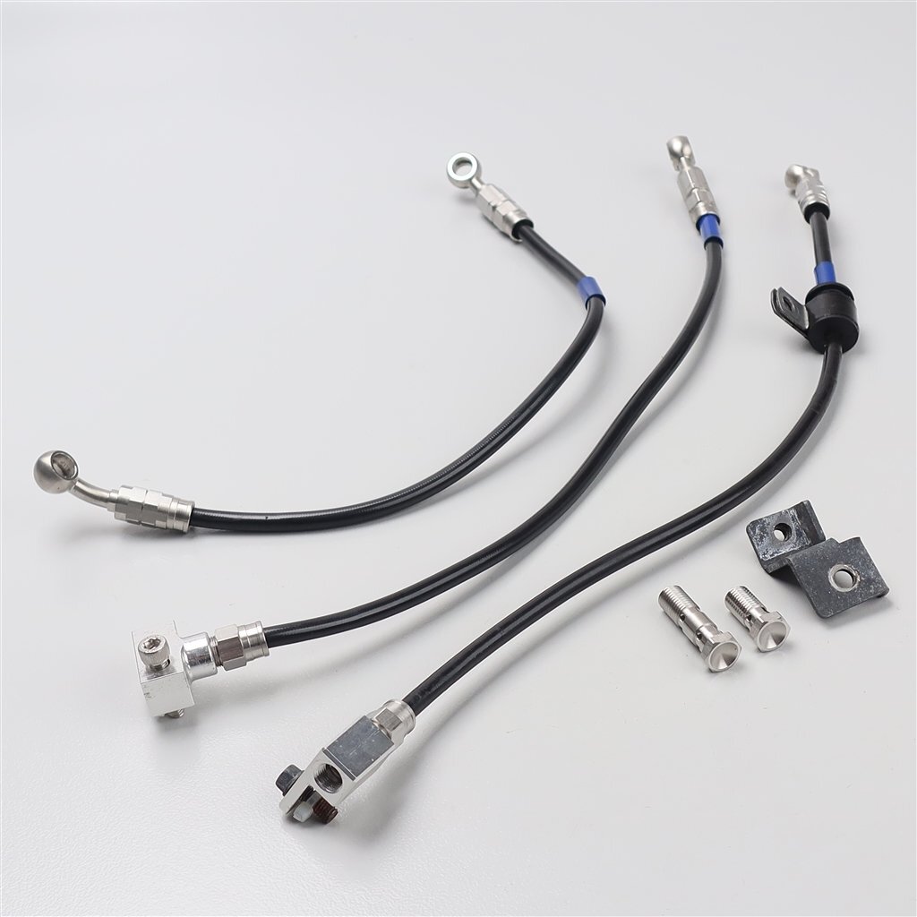 ♪CB1300SB-ABS SC54/'05-'09 スウェッジラインプロ フロントブレーキ用 メッシュホース/バイピース 難有り (H1030A06)拍卖