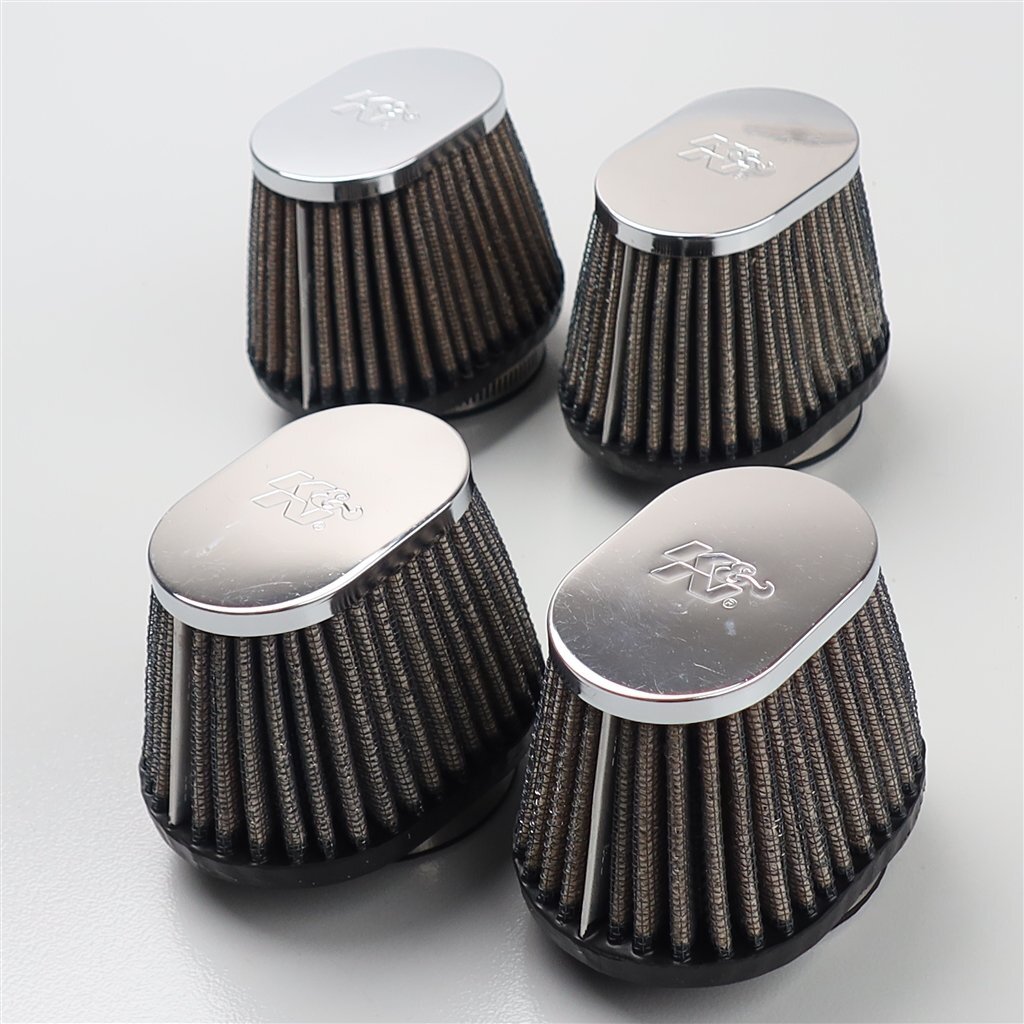 ♪K&N ユニバーサルフィルター 4個SET φ53mm 汎用品 (K1029A06) ZRX1100保管 検索/パワーフィルター拍卖