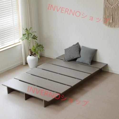 【幅100cm】ベッド ローベッド ステージベッド ベッドフレーム すのこベッド フロアベッド ロータイプ SS S SD D Q 脚付き おしゃれ 一人暮拍卖