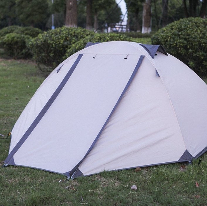 テント 2人用 ソロテント 軽量 4シーズン 二重層耐水圧3000MM 防水 登山テント スカート付き 防雨 防風 防寒 キャンプ アウトドア 簡単設営拍卖