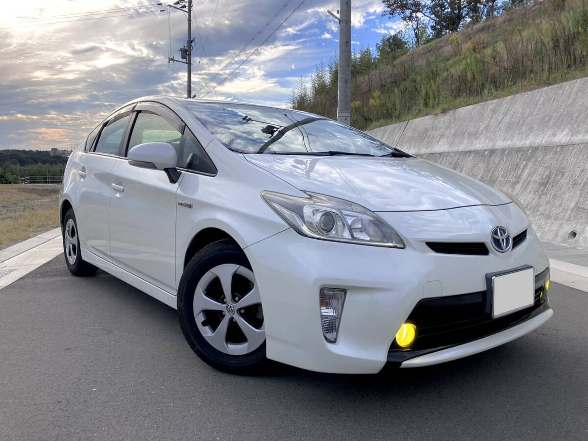 30 プリウス 後期 Sツーリング ホワイト 車検R9年4月迄 即乗り拍卖