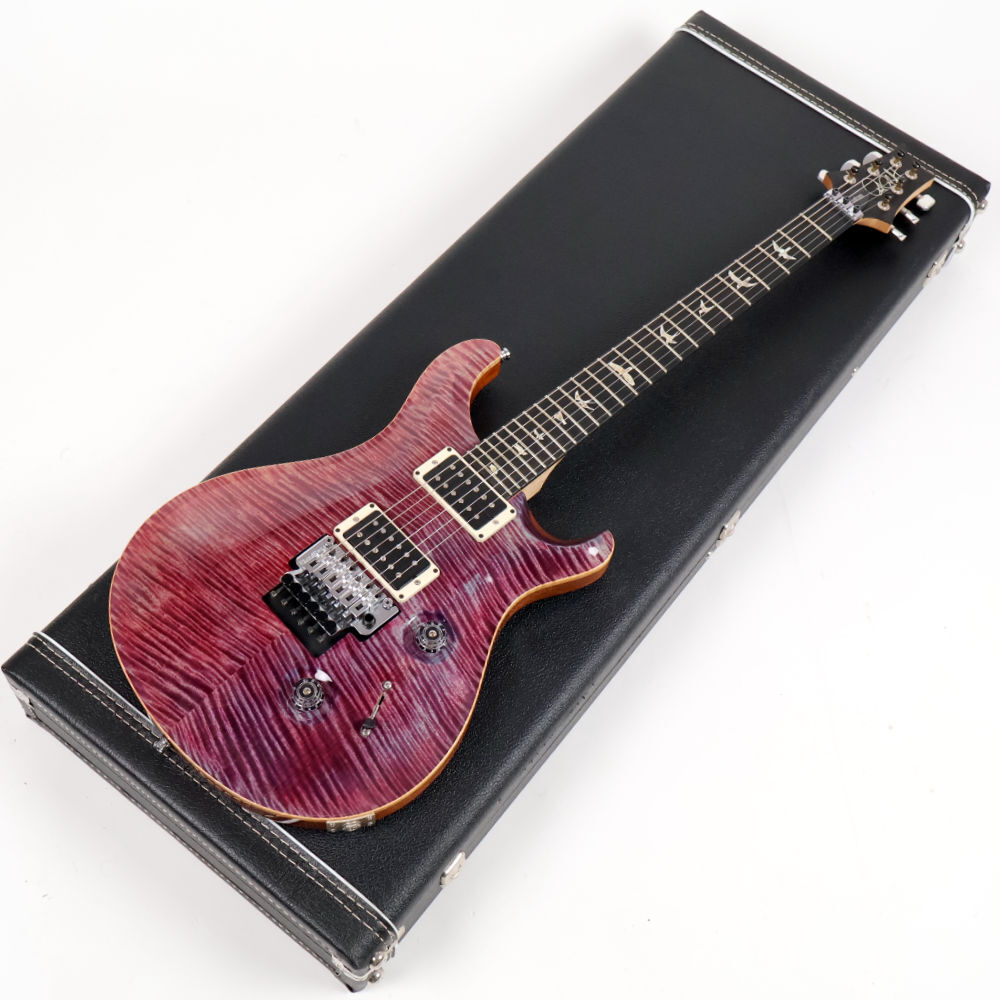 中古 エレキギター PRS Custom 24 Floyd Rose 10Top Violet Flame Maple Neck 2014年製 Paul Reed Smith カスタム24拍卖