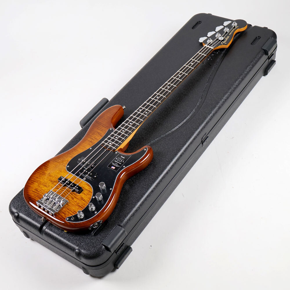 中古 エレキベース フェンダー FENDER USA LIMITED EDITION AMERICAN ULTRA PRECISION BASS TIGER'S EYE EBONY拍卖