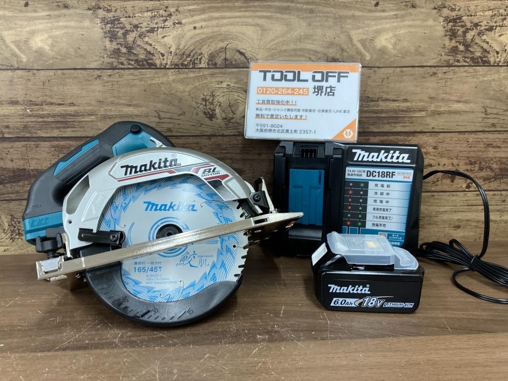 011◎未使用品・即決価格◎マキタ makita 165mm 18V充電式マルノコ HS631DGXS バッテリー2個+充電器付属拍卖