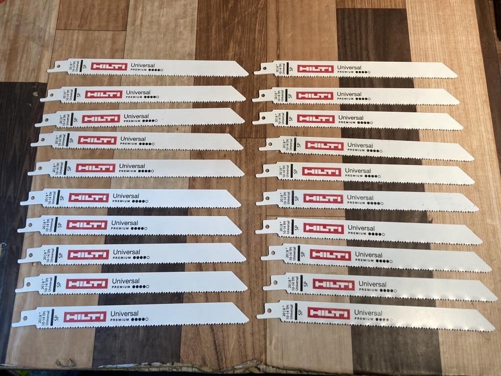007◇未使用品・即決価格◇HILTI レシプロソー用ブレード 20/8 10-14TPI Universal 20枚セット 箱ナシ拍卖