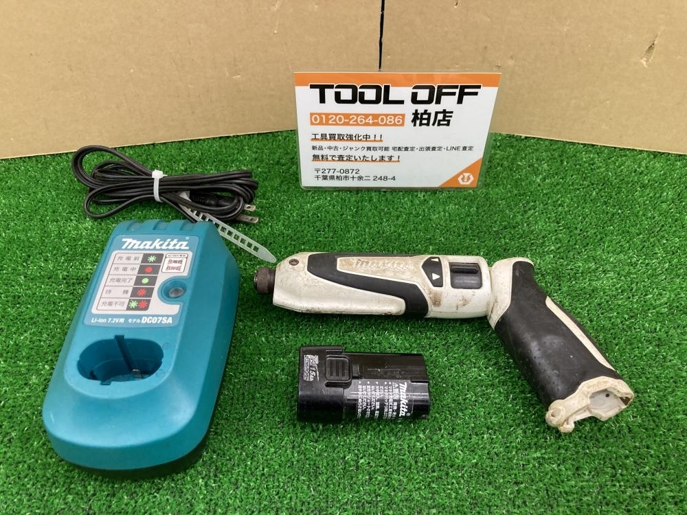 010■おすすめ品■マキタ makita 7.2V充電式ペンインパクトドライバ TD021D バッテリ×1 充電器拍卖