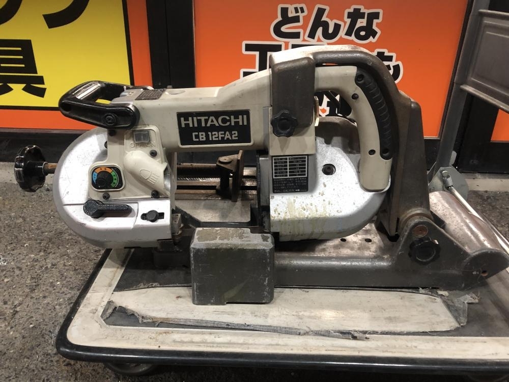 011◎おすすめ品◎日立 120mmロータリーバンドソー CB12FA2 ※簡易動作のみ確認 100V 定置スタンド付拍卖