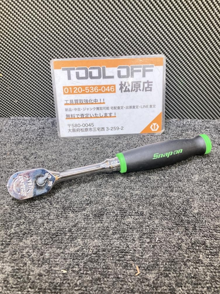 013♪おすすめ品♪Snap-on スナップオン ラチェットハンドル FH80 ソフトグリップ グリーン 角ドライブ3/8(9.5拍卖