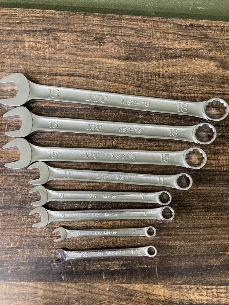 022●おすすめ品●KTC コンビネーションレンチ MS2-18.16.15.11.9.9.6.1/4拍卖