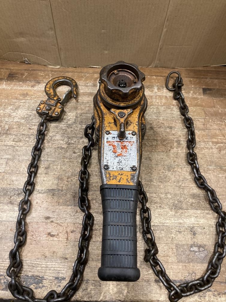 020♪おすすめ品・即決価格♪キトー KITO レバーブロック L4 3/4t 0.75t 現状品拍卖