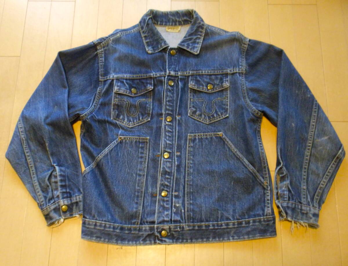 ML【60's/BIG SMITH デニムジャケット】ビッグスミス ジージャン 60年代 Gジャン カウボーイ ヴィンテージ 米国製 アメリカ 古着拍卖