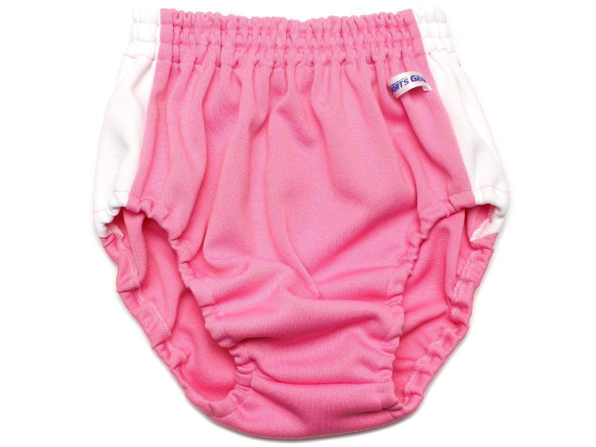 (Lサイズ)ジャージ生地★サイドライン ハイレグブルマ ピンク BL13拍卖