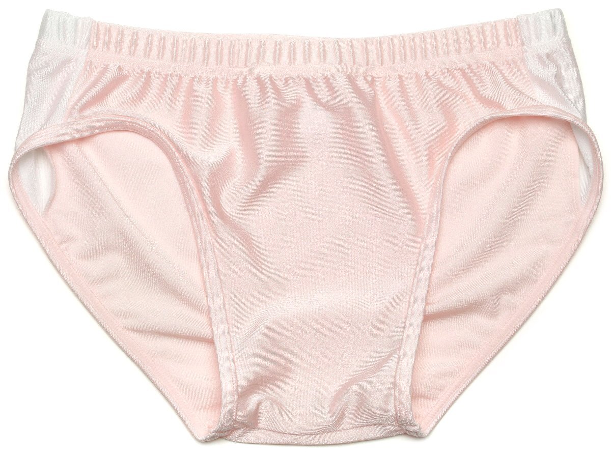 (Mサイズ)光沢ストレッチ2WAY★ローライズレーシングショーツ(ライン) 陸上用 ショーツ  ピンク BL27拍卖