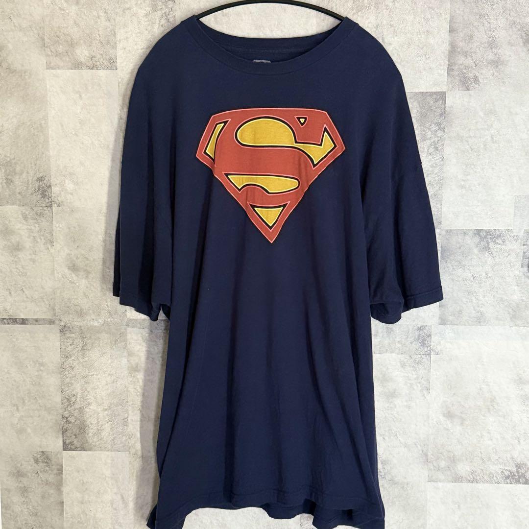 スーパーマン Tシャツ ネイビー 3XL拍卖