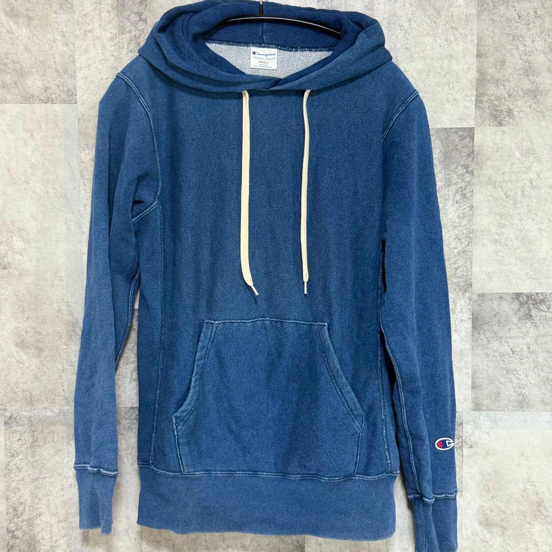 Champion Reverse Weave パーカー サイズS ダークブルー拍卖