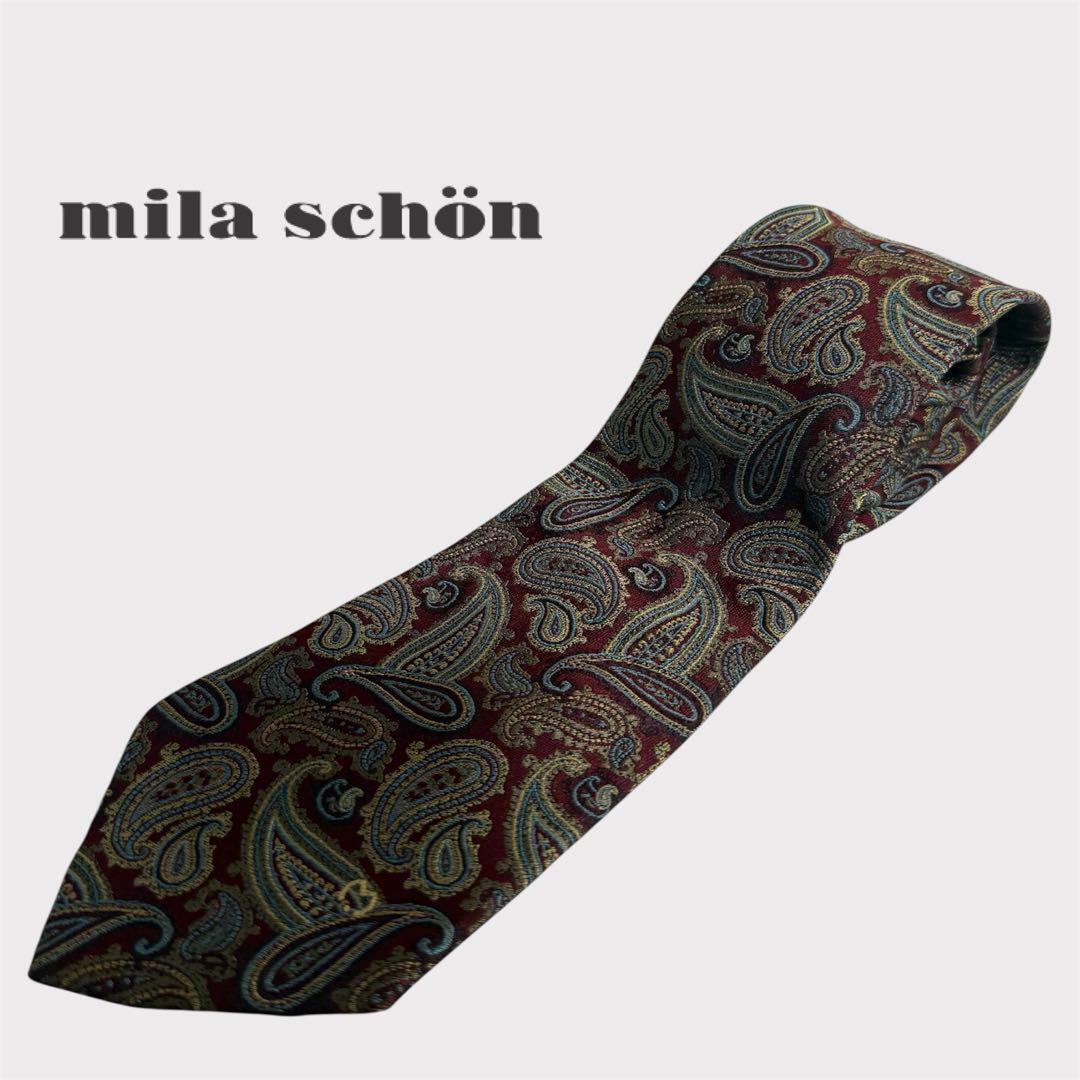 mila schn ペイズリー柄 ネクタイ拍卖