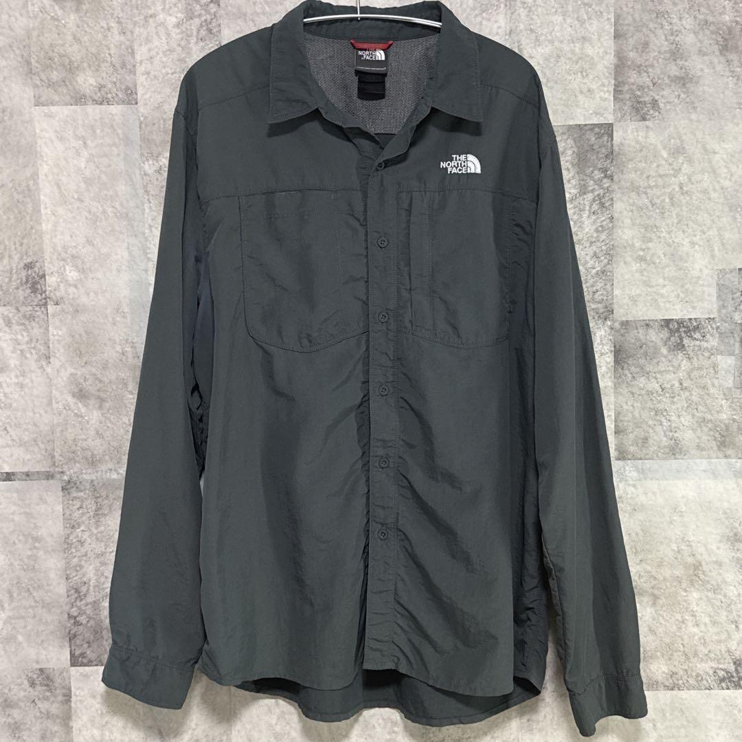 THE NORTH FACE ダークグレー 長袖シャツ拍卖