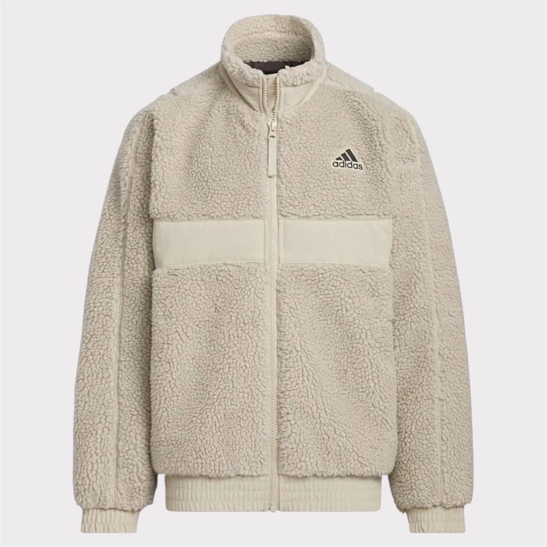 adidas フリースボアジャケット ベージュ拍卖
