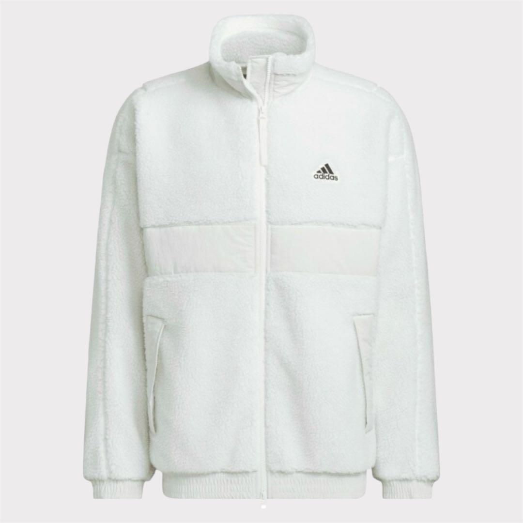 adidas フリースボアジャケット ホワイト拍卖