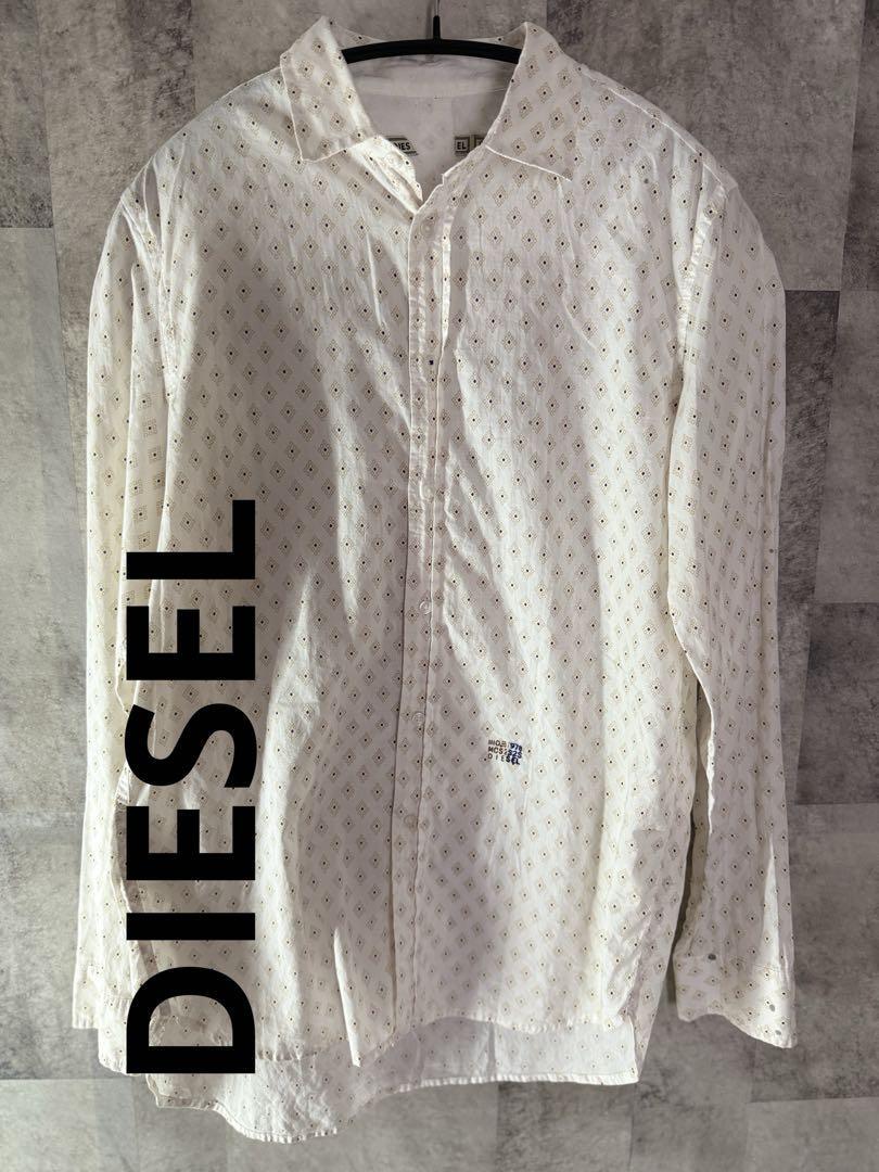 DIESEL ホワイト長袖シャツ拍卖