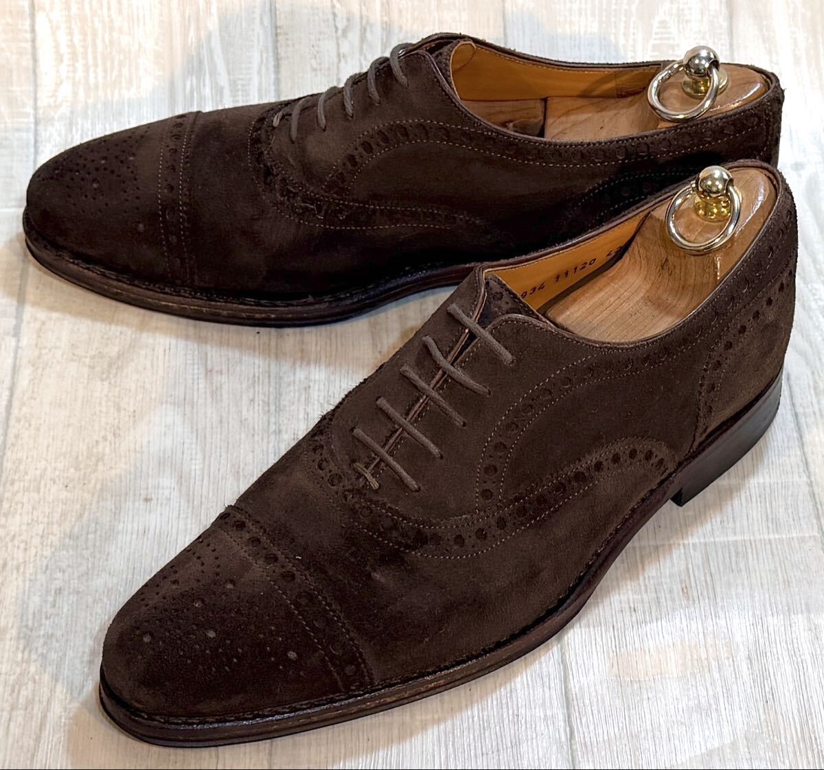 Jalan Sriwijaya ジャランスリワヤ × green label relaxing◆27cm 42◆セミブローグシューズ 革靴 ビジネスシューズ 本革 メンズ ドレス靴拍卖