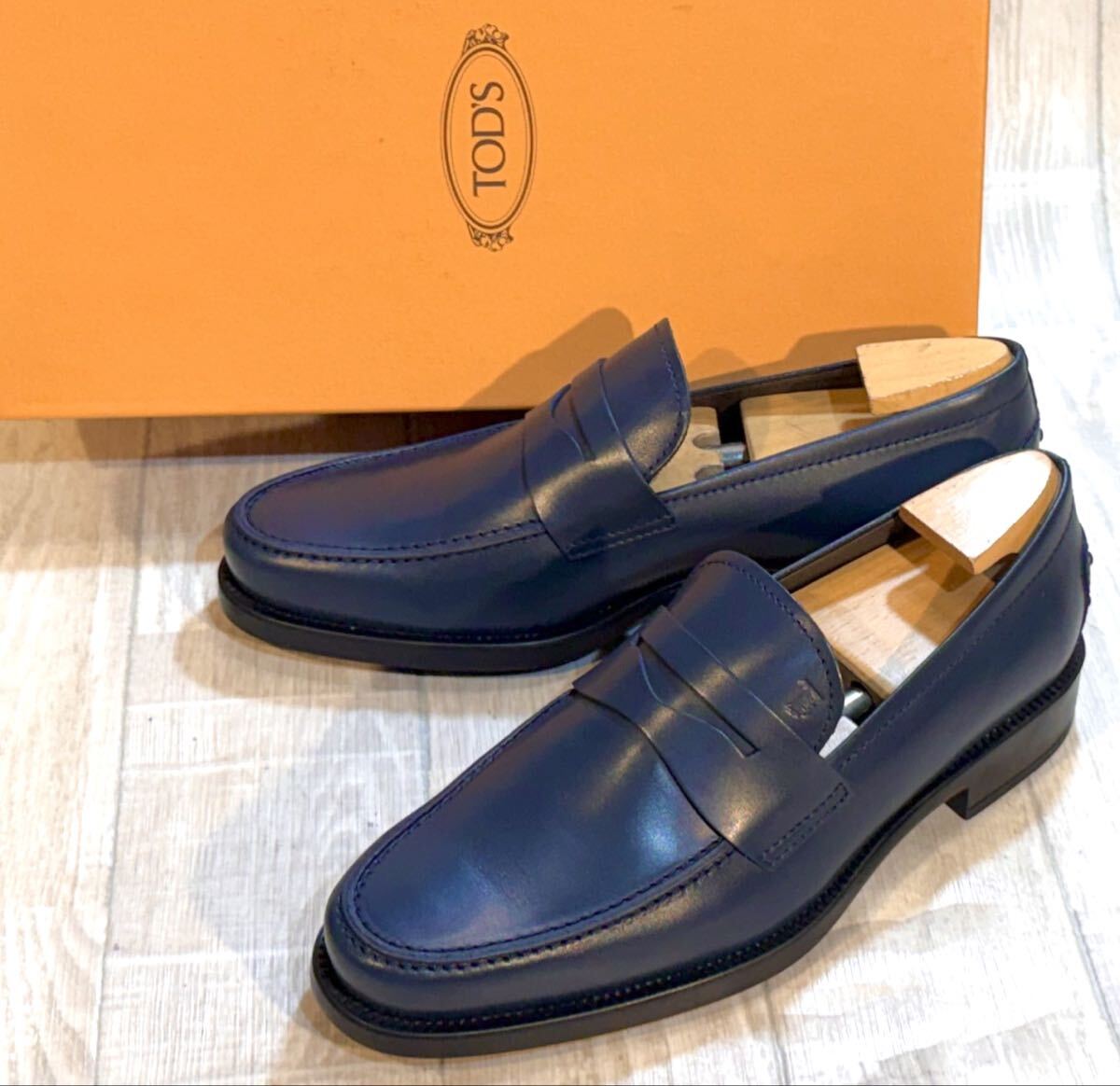 【未使用】TOD'S トッズ◆26cm 7.5◆ゴンミーニ コインローファー ペニーローファー 革靴 本革 ドレスシューズ ビジネスシューズ ITALY製拍卖
