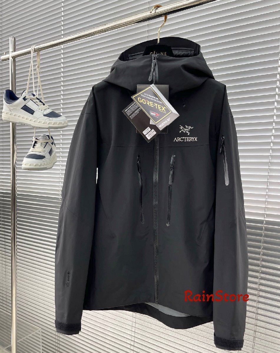 ARC'TERYX メンズマウンテンパーカー ブルゾン Alphaシリーズ SV ブラック XXLサイズ 防水ジャケット ウインドブレーカー GORE-TEX PRO拍卖