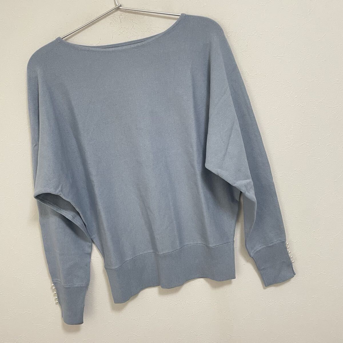 7days Life Styling 袖パール調ドルマンニット拍卖