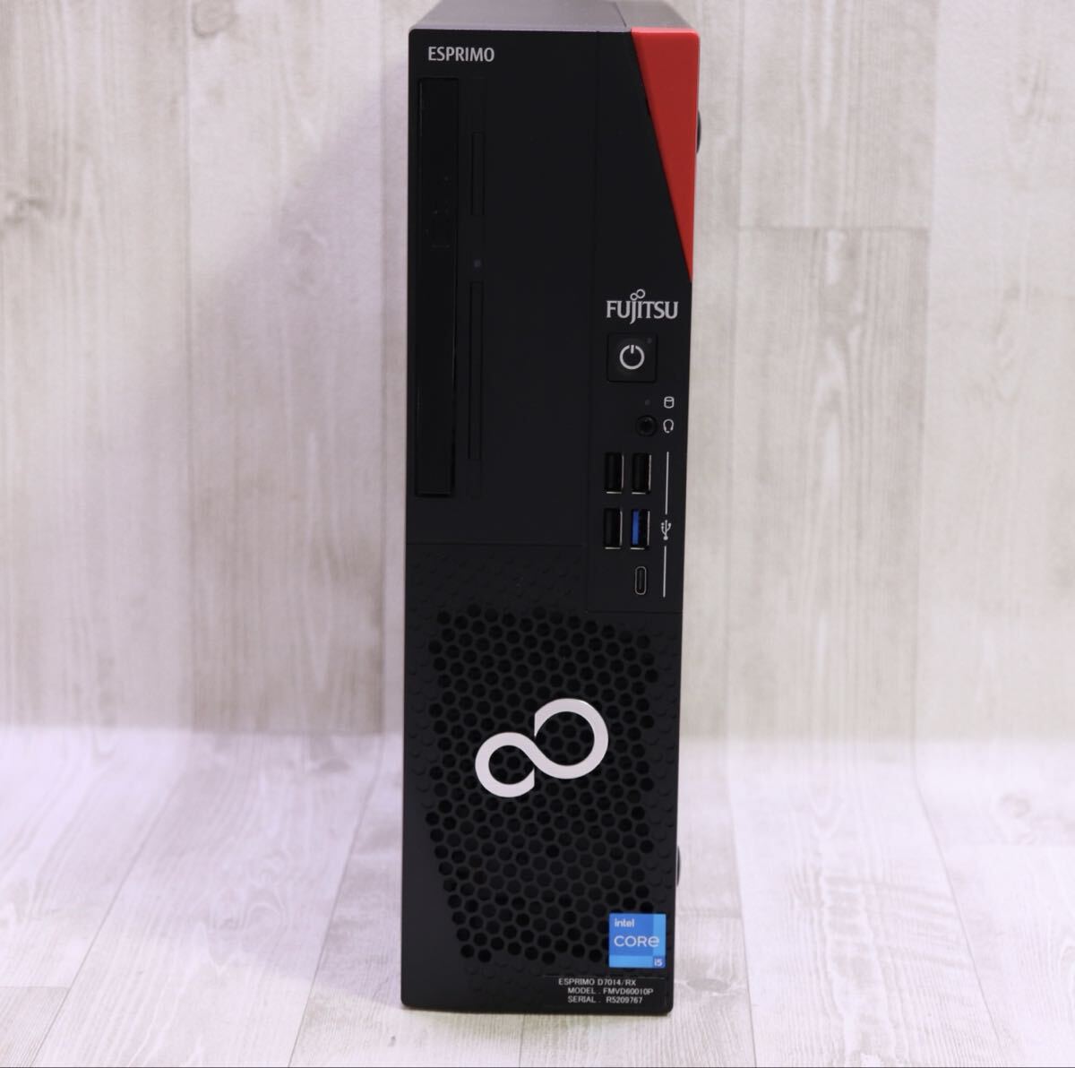 富士通 ESPRIMO D7014/RX (FMVD60010P) 【Intel Core i5-12500/SSD:512GB/メモリ:32GB/第12世代/Office2019/Windows11】拍卖