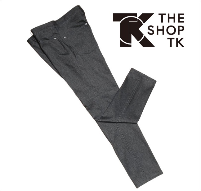 新品!! タケオキクチ SHOP TK 360度 ストレッチ スキニーパンツ スミクロ 04 (XL) ☆ メンズ 大人気 プレミアム ツイルジャージ素材 黒 LL拍卖