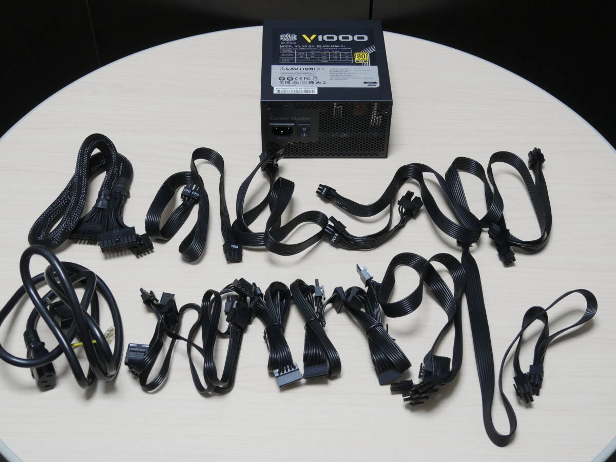 評価5500記念 COOLER MASTER V1000 80PLUS GOLD PC電源ユニット拍卖