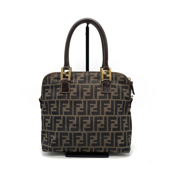 1円 FENDI フェンディ ズッカ キャンバス ハンド バッグ eY1099A拍卖