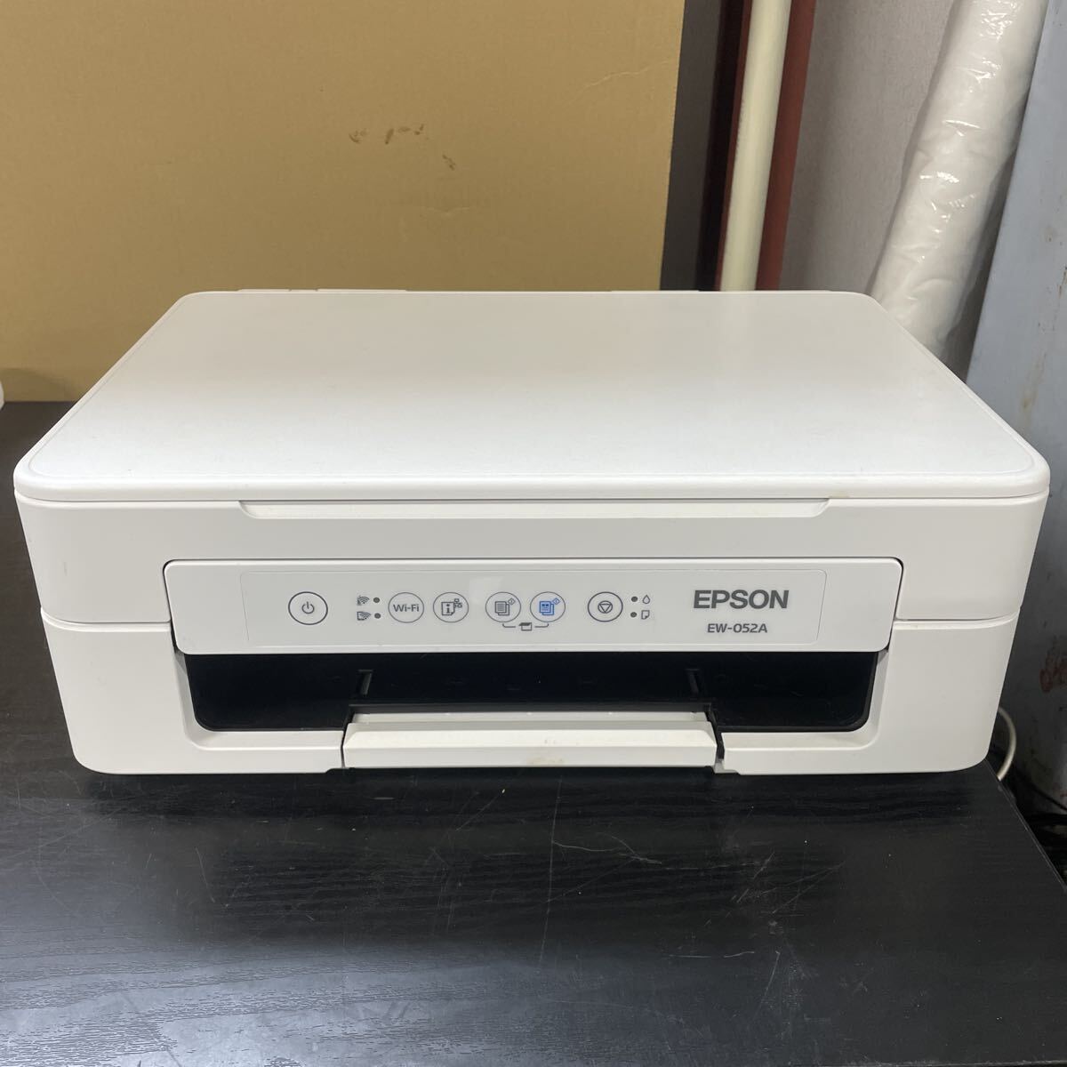 UTT684 EPSON インクジェットプリンター EW-052A エプソン プリンター ホワイト 通電のみ確認 現状品拍卖