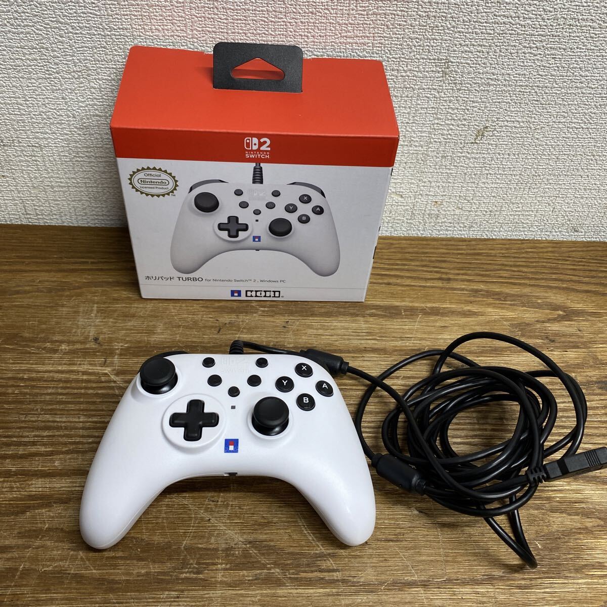 UTM478 Nintendo Switch 2 ホリパッド TURBO NSX-065 ホワイト コントローラー Windows拍卖